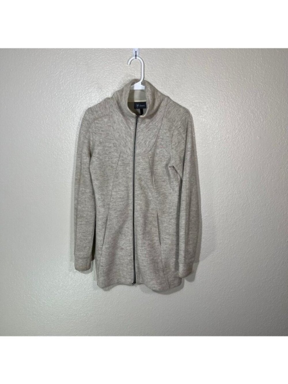 Ibex Alana Tunic Sweater Jacket Merino Wool Full Zip Outdoor Quality S Pockets